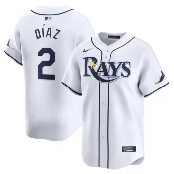 Men's Tampa Bay Rays Yandy Diaz Nike White Home Limited Player Jersey Men's Tampa Bay Rays Yandy Diaz Nike White Home Limited Player Jersey
