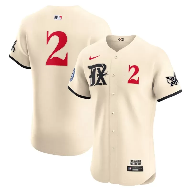 Men's Texas Rangers Marcus Semien Nike Cream City Connect Elite Jersey Men's Texas Rangers Marcus Semien Nike Cream City Connect Elite Jersey