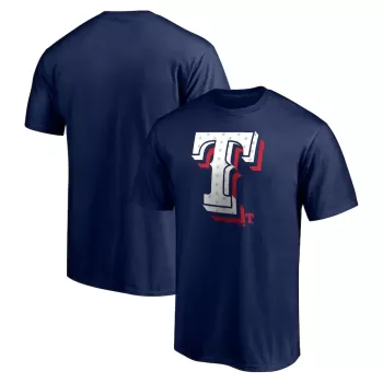 Men's Texas Rangers Navy Red White and Team T-Shirt