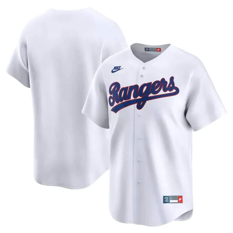 Men's Texas Rangers Nike White Cooperstown Collection Limited Jersey Men's Texas Rangers Nike White Cooperstown Collection Limited Jersey
