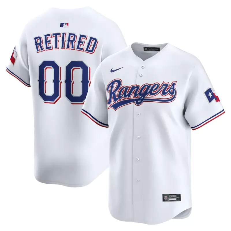 Men's Texas Rangers Nike White Home Limited Pick-A-Player Retired Roster Jersey
