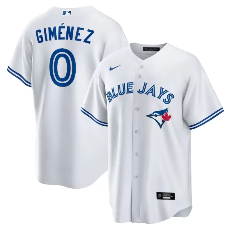 Men's Toronto Blue Jays Andres Gimenez Nike White Home Replica Jersey Men's Toronto Blue Jays Andres Gimenez Nike White Home Replica Jersey