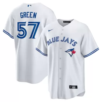 Men's Toronto Blue Jays Chad Green Nike White Home Replica Jersey