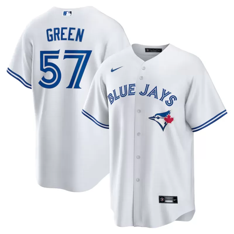 Men's Toronto Blue Jays Chad Green Nike White Home Replica Jersey Men's Toronto Blue Jays Chad Green Nike White Home Replica Jersey