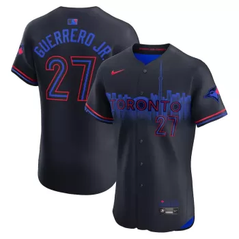 Men's Toronto Blue Jays Vladimir Guerrero Jr. Nike Navy 2024 City Connect Elite Player Jersey Men's Toronto Blue Jays Vladimir Guerrero Jr. Nike Navy 2024 City Connect Elite Player Jersey