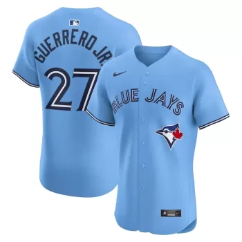 Men's Toronto Blue Jays Vladimir Guerrero Jr. Nike Powder Blue Alternate 2 Elite Jersey Men's Toronto Blue Jays Vladimir Guerrero Jr. Nike Powder Blue Alternate 2 Elite Jersey