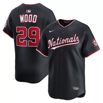 Men's Washington Nationals James Wood Nike Navy Alternate Limited Jersey Men's Washington Nationals James Wood Nike Navy Alternate Limited Jersey