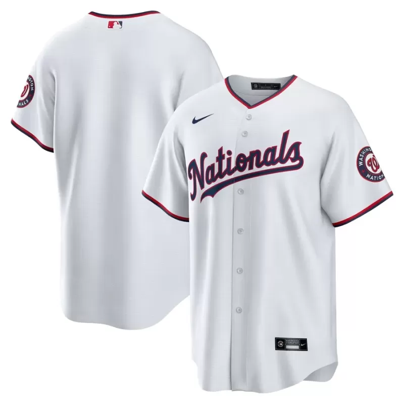 Men's Washington Nationals Nike White Home Blank Replica Jersey Men's Washington Nationals Nike White Home Blank Replica Jersey