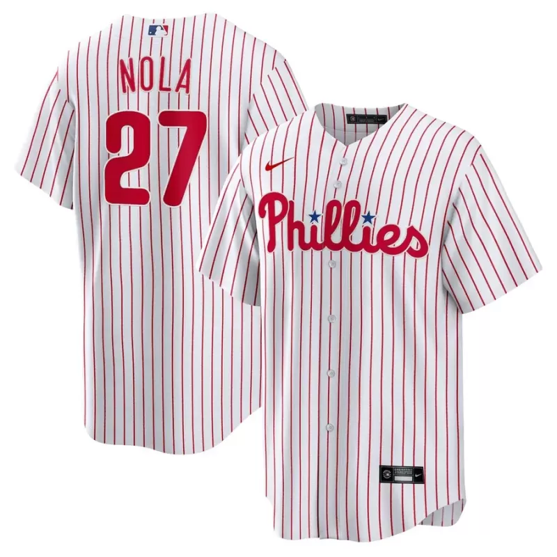 Philadelphia Phillies Aaron Nola Nike White Home Replica Player Jersey
