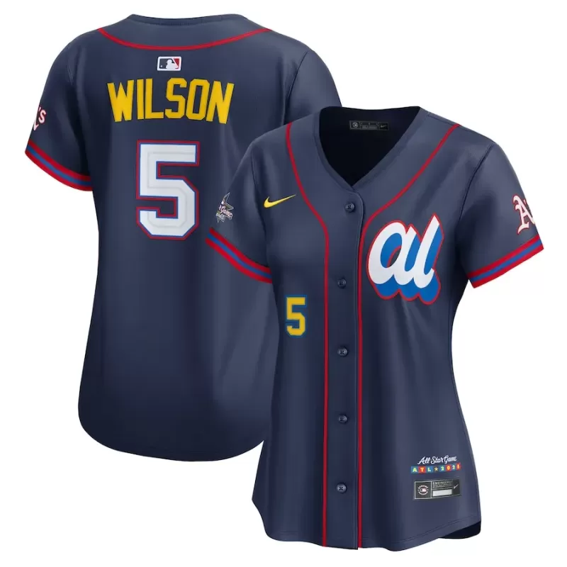 Women's American League Jacob Wilson Nike Navy 2025 All-Star Edition Limited Player Jersey Women's American League Jacob Wilson Nike Navy 2025 All-Star Edition Limited Player Jersey