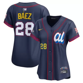 Women's American League Javier Báez Nike Navy 2025 All-Star Edition Limited Player Jersey Women's American League Javier Báez Nike Navy 2025 All-Star Edition Limited Player Jersey