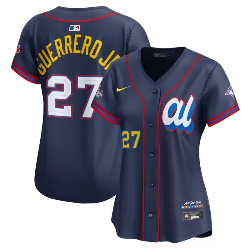Women's American League Vladimir Guerrero Jr. Nike Navy 2025 All-Star Edition Limited Player Jersey
