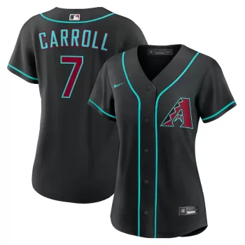 Women's Arizona Diamondbacks Corbin Carroll Nike Black Alternate Replica Jersey