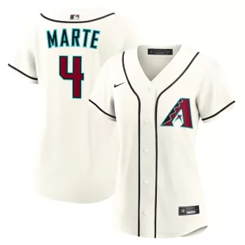 Women's Arizona Diamondbacks Ketel Marte Nike Cream Home Replica Jersey