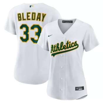 Women's Athletics JJ Bleday Nike White Home Replica Jersey Women's Athletics JJ Bleday Nike White Home Replica Jersey