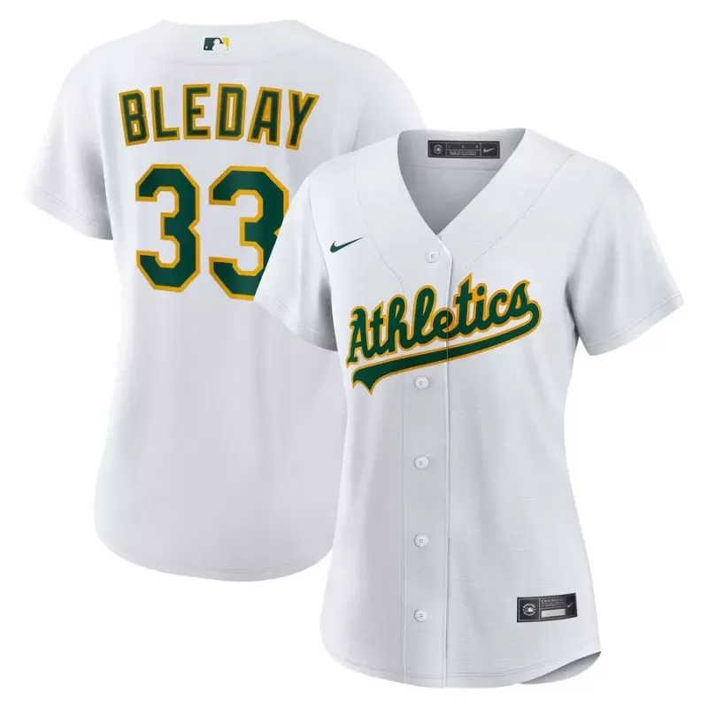 Women's Athletics JJ Bleday Nike White Home Replica Jersey