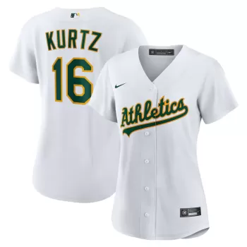 Women's Athletics Nick Kurtz Nike White Home Replica Player Jersey Women's Athletics Nick Kurtz Nike White Home Replica Player Jersey