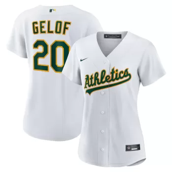 Women's Athletics Zack Gelof Nike White Home Replica Jersey Women's Athletics Zack Gelof Nike White Home Replica Jersey