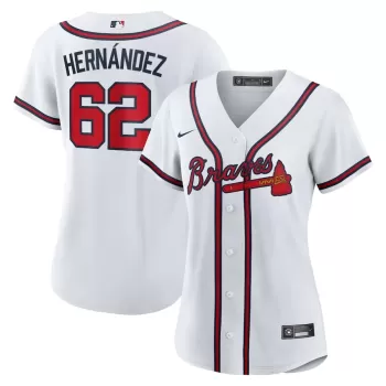 Women's Atlanta Braves Daysbel Hernandez Nike White Home Replica Jersey Women's Atlanta Braves Daysbel Hernandez Nike White Home Replica Jersey
