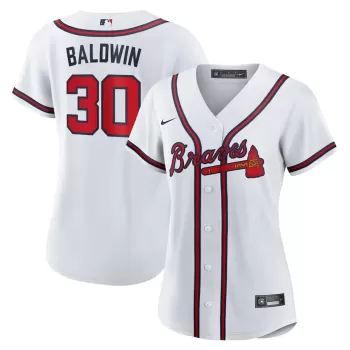 Women's Atlanta Braves Drake Baldwin Nike White Home Replica Jersey Women's Atlanta Braves Drake Baldwin Nike White Home Replica Jersey