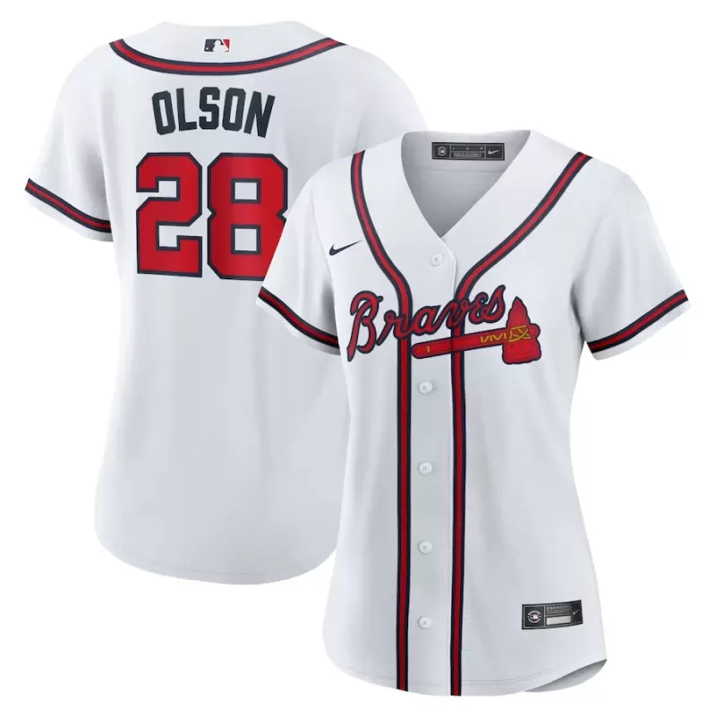 Women's Atlanta Braves Matt Olson Nike White Home Replica Player Jersey Women's Atlanta Braves Matt Olson Nike White Home Replica Player Jersey
