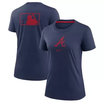 Women's Atlanta Braves Nike Navy Authentic Collection Early Work Tri-Blend T-Shirt Women's Atlanta Braves Nike Navy Authentic Collection Early Work Tri-Blend T-Shirt