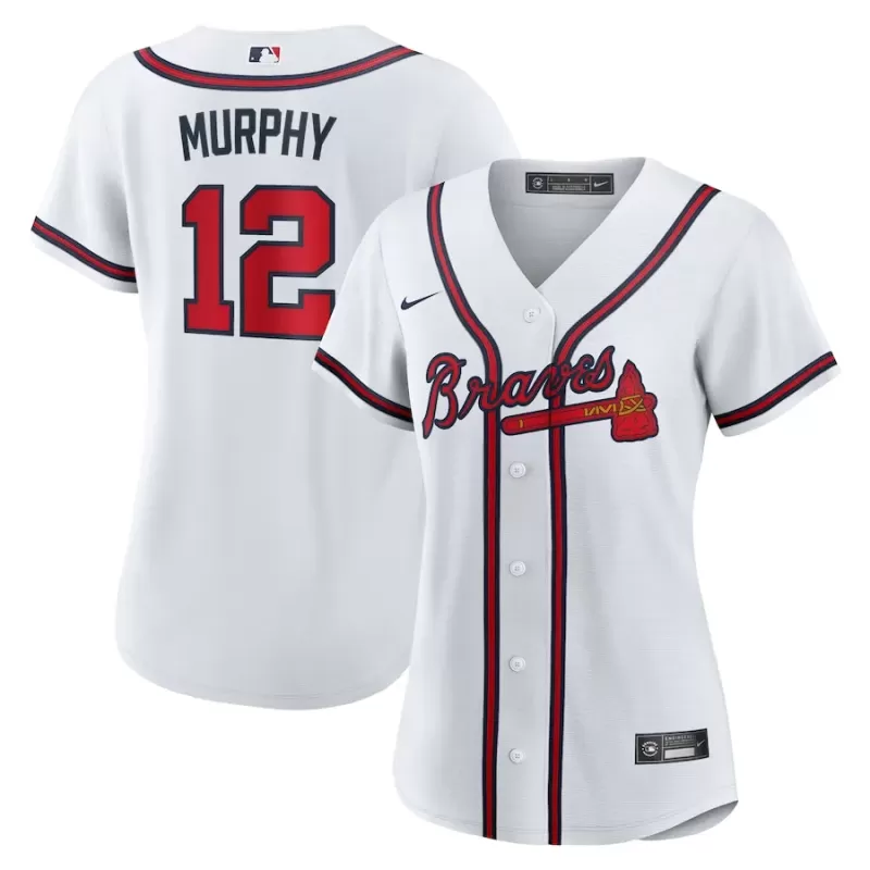Women's Atlanta Braves Sean Murphy Nike White Home Replica Jersey Women's Atlanta Braves Sean Murphy Nike White Home Replica Jersey