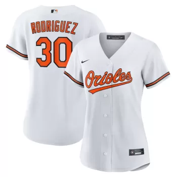 Women's Baltimore Orioles Grayson Rodriguez Nike White Home Replica Jersey Women's Baltimore Orioles Grayson Rodriguez Nike White Home Replica Jersey