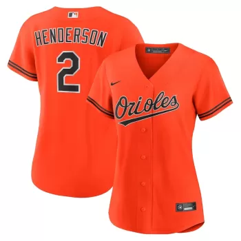 Women's Baltimore Orioles Gunnar Henderson Nike Orange Alternate 2 Replica Jersey Women's Baltimore Orioles Gunnar Henderson Nike Orange Alternate 2 Replica Jersey
