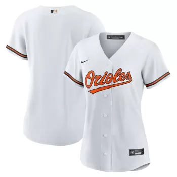 Women's Baltimore Orioles Nike White Home Replica Team Jersey Women's Baltimore Orioles Nike White Home Replica Team Jersey