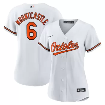 Women's Baltimore Orioles Ryan Mountcastle Nike White Home Replica Jersey Women's Baltimore Orioles Ryan Mountcastle Nike White Home Replica Jersey