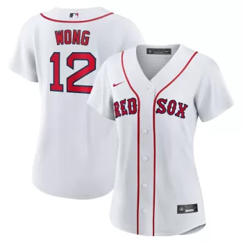 Women's Boston Red Sox Connor Wong Nike White Home Replica Jersey Women's Boston Red Sox Connor Wong Nike White Home Replica Jersey