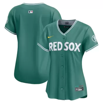 Women's Boston Red Sox Nike Green 2025 City Connect Limited Jersey Women's Boston Red Sox Nike Green 2025 City Connect Limited Jersey