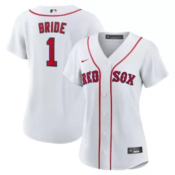 Women's Boston Red Sox Nike White #1 Bride Home Replica Jersey Women's Boston Red Sox Nike White #1 Bride Home Replica Jersey