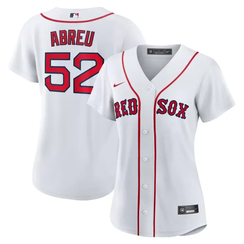 Women's Boston Red Sox Wilyer Abreu Nike White Home Replica Jersey Women's Boston Red Sox Wilyer Abreu Nike White Home Replica Jersey