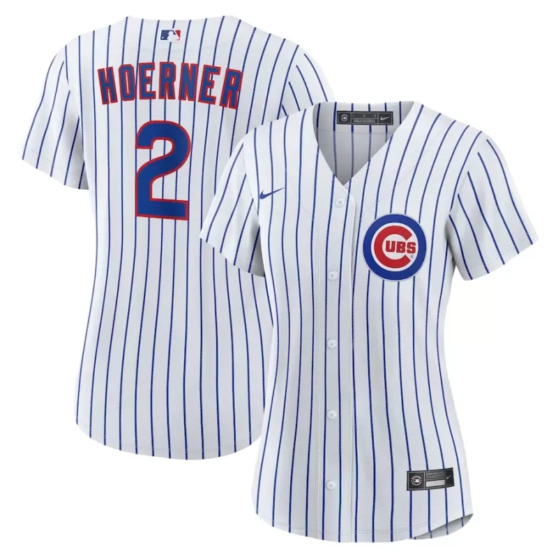 Women's Chicago Cubs Nico Hoerner Nike White Home Replica Jersey Women's Chicago Cubs Nico Hoerner Nike White Home Replica Jersey