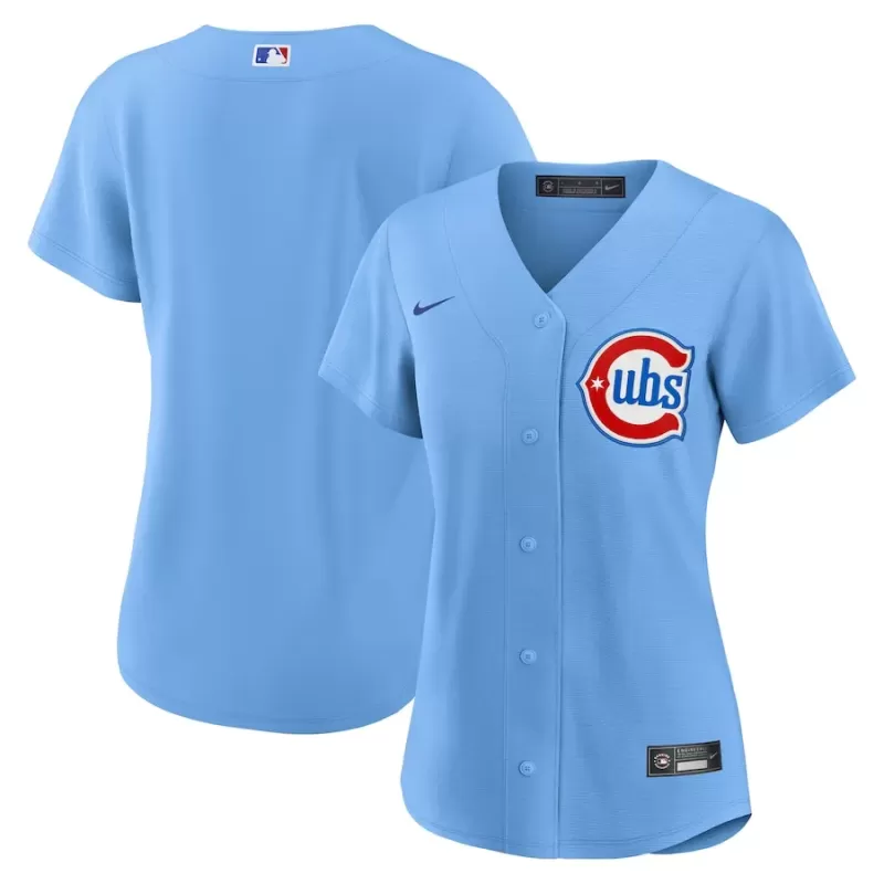 Women's Chicago Cubs Nike Light Blue Alternate 2 Replica Jersey Women's Chicago Cubs Nike Light Blue Alternate 2 Replica Jersey