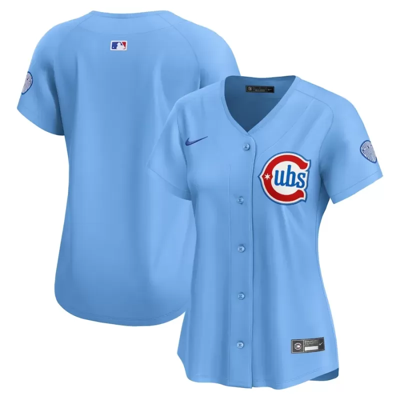Women's Chicago Cubs Nike Light Blue Alternate Limited Jersey Women's Chicago Cubs Nike Light Blue Alternate Limited Jersey