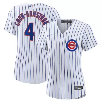 Women's Chicago Cubs Pete Crow-Armstrong Nike White Home Replica Jersey Women's Chicago Cubs Pete Crow-Armstrong Nike White Home Replica Jersey