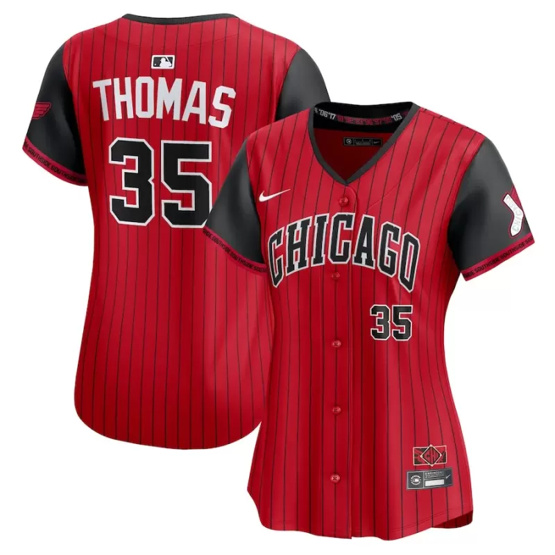 Women's Chicago White Sox Frank Thomas Nike Red/Black 2025 City Connect Limited Retired Player Jersey