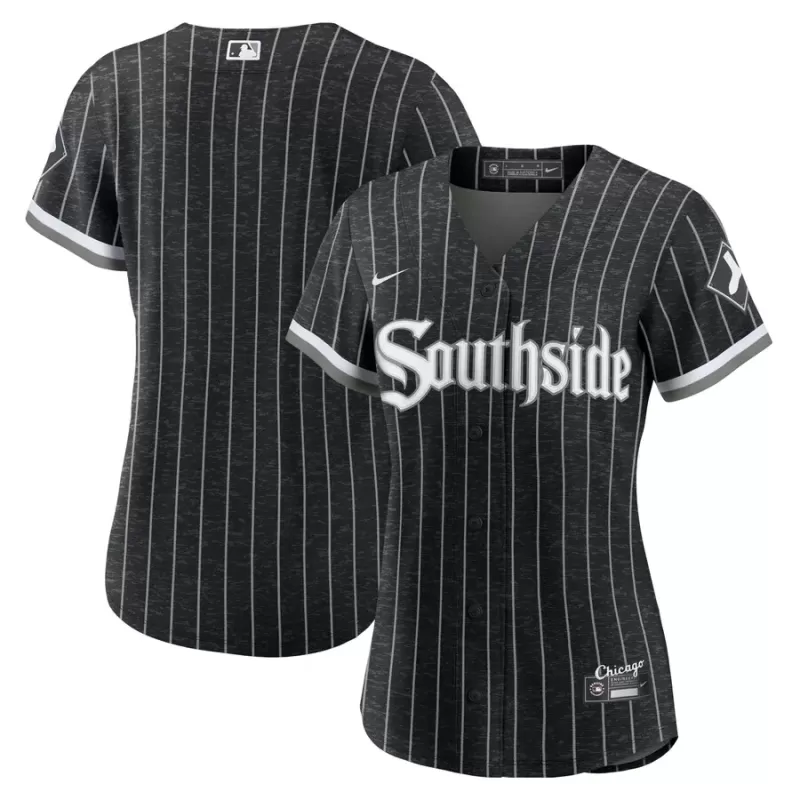 Women's Chicago White Sox Nike Black City Connect Replica Jersey Women's Chicago White Sox Nike Black City Connect Replica Jersey