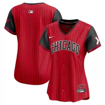 Women's Chicago White Sox Nike Red/Black 2025 City Connect Limited Jersey Women's Chicago White Sox Nike Red/Black 2025 City Connect Limited Jersey