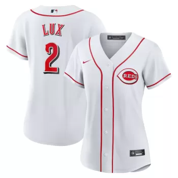 Women's Cincinnati Reds Gavin Lux Nike White Home Replica Jersey Women's Cincinnati Reds Gavin Lux Nike White Home Replica Jersey