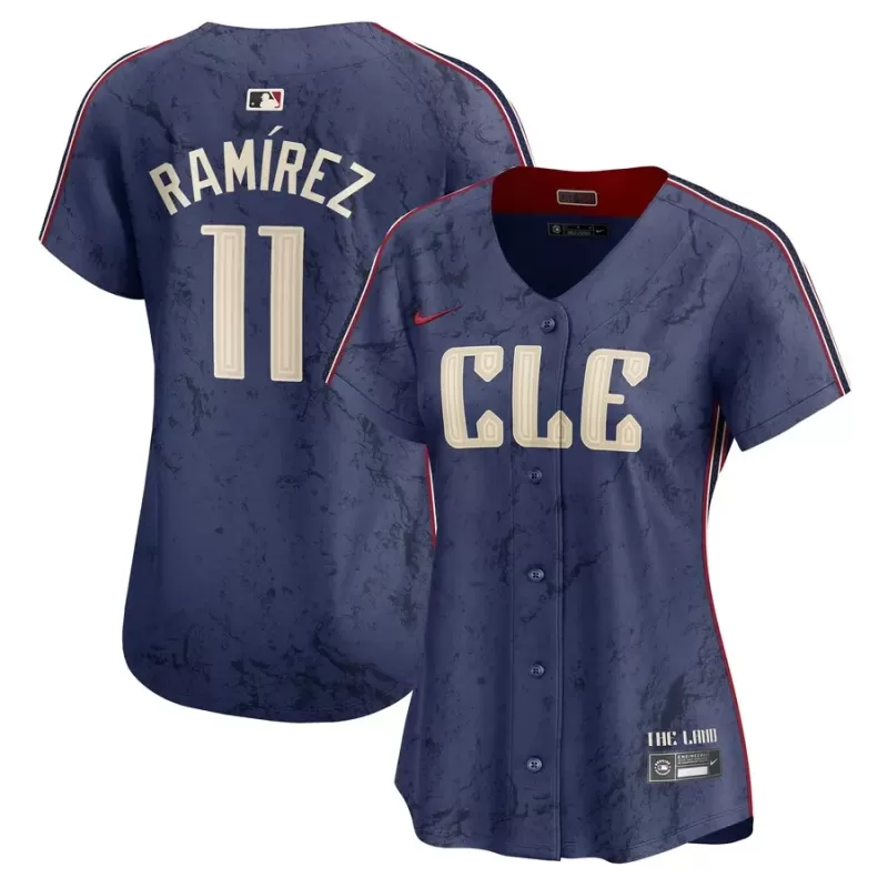 Women's Cleveland Guardians José Ramírez Nike Navy City Connect Limited Player Jersey Women's Cleveland Guardians José Ramírez Nike Navy City Connect Limited Player Jersey