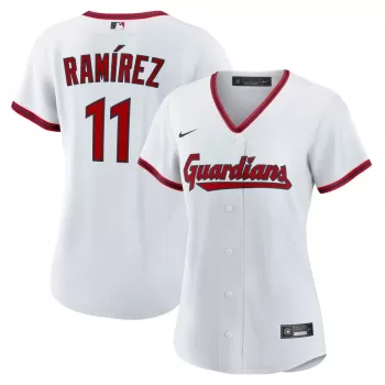Women's Cleveland Guardians José Ramírez Nike White Home Replica Jersey