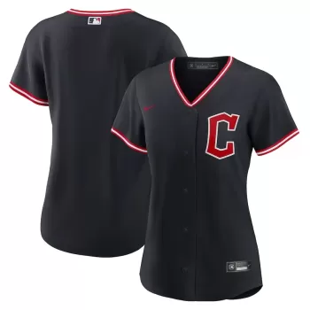 Women's Cleveland Guardians Nike Navy Alternate Replica Jersey Women's Cleveland Guardians Nike Navy Alternate Replica Jersey