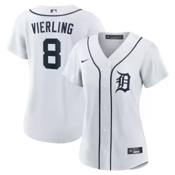 Women's Detroit Tigers Matt Vierling Nike White Home Replica Jersey Women's Detroit Tigers Matt Vierling Nike White Home Replica Jersey