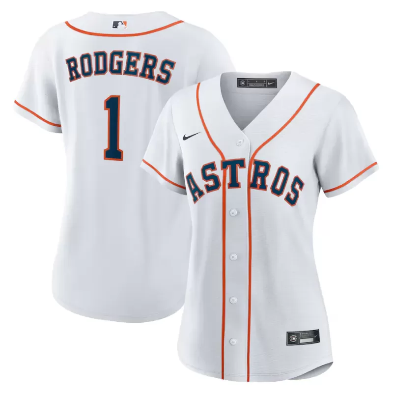 Women's Houston Astros Brendan Rodgers Nike White Home Replica Jersey Women's Houston Astros Brendan Rodgers Nike White Home Replica Jersey