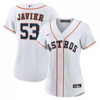 Women's Houston Astros Cristian Javier Nike White Home Replica Jersey Women's Houston Astros Cristian Javier Nike White Home Replica Jersey