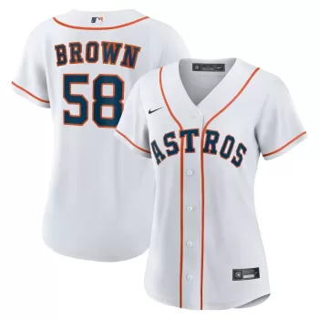 Women's Houston Astros Hunter Brown Nike White Home Replica Jersey Women's Houston Astros Hunter Brown Nike White Home Replica Jersey